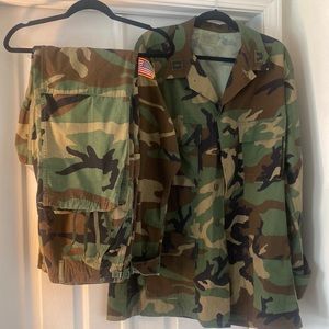 Women and men’s Camouflage Jackets..  fitted to oversized